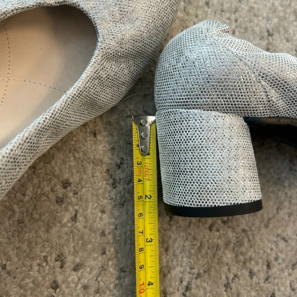 Amalfi By Rangoni 8.5 NEW  Gray Heels with Chunky Heel- pillow soft elastic heel - Picture 12 of 16